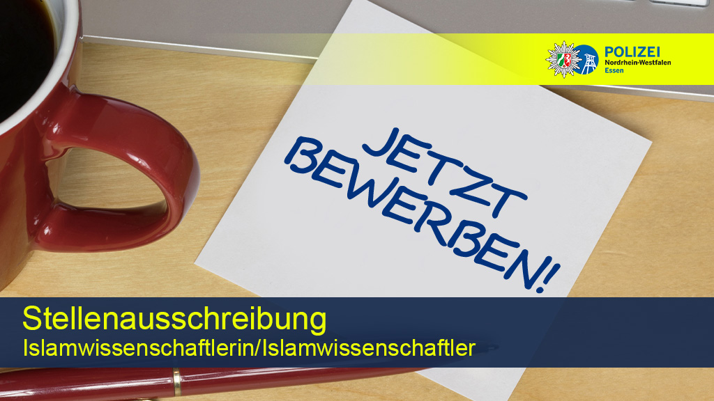 Zettel mit der Aufschrift "Jetzt bewerben" auf dem Tisch
