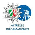 Das Logo der Polizeibehörde Essen und Mülheim mit der Überschrift aktuelle Informationen