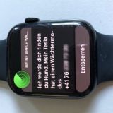 Apple Wach mit Nachricht