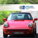 Roter gestohlener Porsche