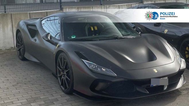 gestohlener Ferrari F8 Tributo